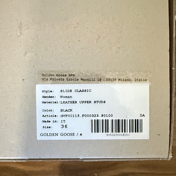 Golden Goose Black High-Top Sneakers with Silver Accents 36 - Picture 11 of 12